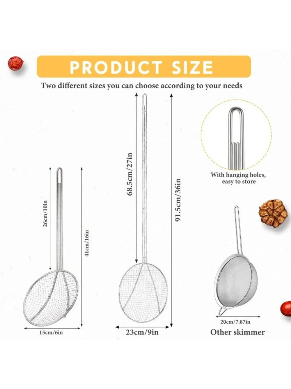 Set of 2 Stainless Steel 36